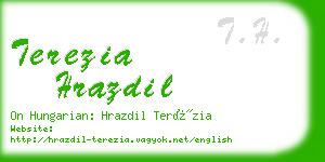 terezia hrazdil business card